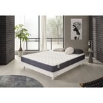 Naturalex - Matelas Ergolatex 140x190 cm - Épais 24 cm - Mousse à mémoire hr, Blue Latex, Hypoallergénique, Confortable - Face été/hiver