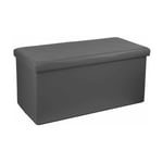 Atmosphera Créateur D'intérieur - Banquette Pliable 'Double' 76cm Gris