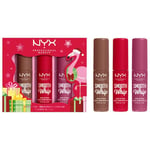 NYX Professional Makeup Lip make-up Lipstick Smooth Whip Trio Set Cherry Crème 4 ml + Onesie Funsie 4 ml + Memory Foam 4 ml 4 ml ()