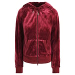 Puma x Rihanna Fenty Long Sleeve Burgundy Womens Velour Track Jacket 575837 02 Cotton - Size 8 UK