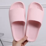 Lätta tofflor Comfort Casual tofflor med öppen tå plattform strandsandaler Pink 40-41