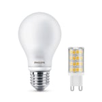 Philips &amp; e3light - Pærer LED Set 1x E27 (1055lm &amp; 1x G9 (410lm)