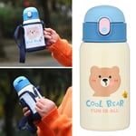 Bouncing Lid Kids Thermos Kids Straw Thermos Cup Thermoses Cartoon Thermos Cup