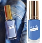  L'oreal Vernis à ongles Color riche Jeans Effect 861 Azur Salopette Bleu  