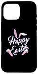 Coque pour iPhone 16 Pro Max Lapin de jeu de Pâques - Design de jeu de Pâques pour garçons et filles