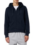 Emporio Armani Women's Full Zip Hooded Jacket Fuzzy Fleece, Navy, XS (Pack of 2)