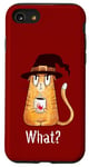 iPhone SE (2020) / 7 / 8 Cat What? Funny Murderous Cat For Cat Lovers Thanksgiving Case