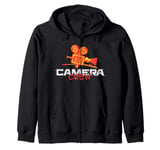 Old School Camera Crew Movie Team Zip Hoodie