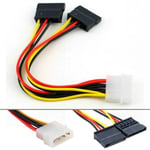 OCIODUAL Câble Adaptateur Alimentation Disque Dur 4 Pin Ide Molex à 2 Série Ata Sata