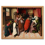 Artery8 Master Amsterdam The Death Of The Virgin Painting Art Print Framed Poster Wall Decor 12x16 inch