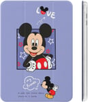 Disney Mickey Mouse Ipad 2020 (10.2in) Étui Avec Porte-Stylo Antichoc Mise En Veille/Réveil Automatique Trifold Housse De Protection Transparente Pour Tablette