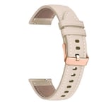 Läder Smart Watch Armband För HUAWEI WATCH GT 4 41mm/Garmin Venu 3S/Venu 2S Armband Rose Gold Spänne 18mm Armband Armband Leather Apricot 18mm Venu 2S