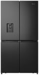 Hisense RQ758N4SWFE American Fridge Freezer- Black