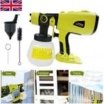 For Ryobi Spray Gun Cordless Fence Wall Paint Sprayer Electric Auto Airbrush UK