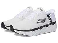 Skechers Homme Max Cushioning Slip-ins – Chaussures de Course à Pied avec Mousse à mémoire de Forme Basket, Jardin Opulent Blanc, 41.5 EU