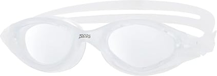 Zoggs Panorama Swim Goggles with Clear Lenses - Anti-Fog, UV Protection, Quick Adjust Strap, Wide Vision Adult Swimming Goggles