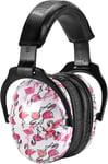 030 Casque Anti Bruit Enfant Facilement Réglable Pliable, Protection Auditive Confortable avec Sac de Transport, SNR 27dB pour l`Autisme, TDAH, Feux d`Artifice, Concert, (Flamant)