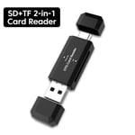 Lecteur de carte multifonctions 5 en 1 OTG Type C SD TF,adaptateur clé USB 3.0,transfert haute vitesse - Type usb2.0 Black