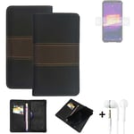 Phone Case + earphones for Ulefone Armor 9 Wallet Cover Bookstyle protective