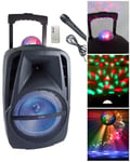 ENCEINTE SONO PORTABLE PARTY BLUETOOTH 450W MOBILE USB TWS LED RGB MSD RADIO FM