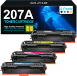 207A 207X Cartouche de Toner Compatible pour HP 207A 207X pour HP Color Laserjet Pro MFP M283fdw M283fdn M282nw M255dw M255nw W2210A W2210X W2211X W2212X W2213X Noir Cyan Jaune Magenta Lot de 4.[G60]