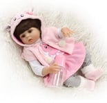 Réaliste bébé poupée Enfant en Bas âge, Reborn Baby Dolls Fait à la Main en Silicone Complet du Corps, Princesse réaliste Reborn Babies Bath Soft Real Touch Cadeau de Noël pour Enfant de 3 Ans et plu