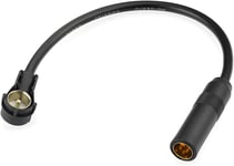 Voiture DIN ISO Câble Adaptateur Antenne,FM Adaptateur ISO-DIN,Véhicule DIN Socket à ISO Antenne Plug Câble,pour Autoradio CD/DVD TV Tuner,Accessoires Automobiles,Universel Durable(Q896)