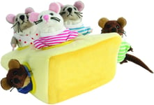 The Puppet Company - Hide-Away Puppets - Mouse Family in Cheese, PC003033