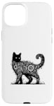 Coque pour iPhone 15 Plus T-shirt mystique chat mystique chat mandala mystique