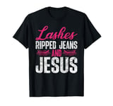 Lash Artist Father Lashes Ripped Jeans And Jesus T-Shirt