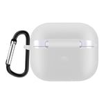 Apple AirPods 3 Silikonskal + karbinhake, vit