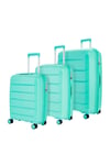 Tulum 3 Pc Set 8 Wheel Hardshell Expandable Suitcases