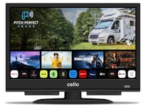 Cello 12 Volt 16 inch Smart TV Made in UK (2024) | Ultrafast WebOS, Freeview Play, FreeSat, Bluetooth, Pitch Perfect Speakers, Prime Video, Apple TV & BBC | Small TV for Campervans, HGVS & Boats