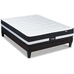 Literie Ensemble chambord 140x190 cm Matelas Micro-ressorts + Sommier Bois - Bellecour