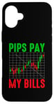 Coque pour iPhone 16 Plus Funny Trading Trader Humour Pips Pay My Bills