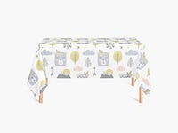 HYO MR14 Nappe pour Table fabriquée en Polyester 180 g imperméable et Ignifuge B1 90 x 90 cm MR1, 100% 180 g, Multicolore, Taille Unique