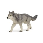 Papo- Louve Grise LA Vie Sauvage Animaux Figurine, 53012, Papo-53012-Louve-Grise