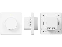 Tesla Tsl-Swi-Dimmer, Smart Dimmer, 220 W, Ieee 802.11B, Ieee 802.11G, Ieee 802.11N, Inbyggd, Rotations-, Trådlös, Vit