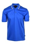 Hugo Boss Black Mens Penrose 38 Polo Shirt Bright Blue - Size Medium