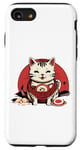 Coque pour iPhone SE (2020) / 7 / 8 Animé Manga Kawaii Style de vie urbain Streetwear Ramen Cat