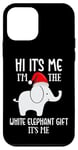 Coque pour iPhone 12 mini Funny White Elephant Ugly Christmas Cute White Elephant