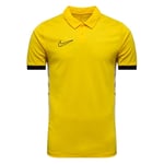 Nike Piké Dri-FIT Academy 25 - Gul/Svart/Vit, storlek 3XL