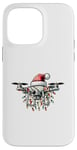 Coque pour iPhone 14 Pro Max Drone Pilot Quadcopter RC Chapeau de Noël