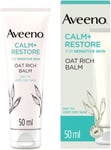 Aveeno Face Calm+Restore Ultra Rich Oat Moisturising Balm 1x 50ml, 24H Hydration