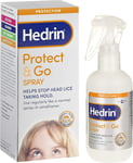 Hedrin Protect and Go Spray, Head Lice Protection Treatment, 8 x Treatments –