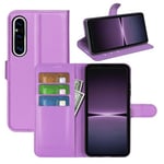 Sony Xperia 1 V Pu Wallet Case [Purple]