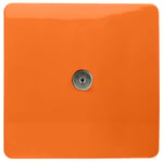 Trendi Artistic Modern Glossy Tactile TV Socket Orange