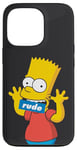 Coque pour iPhone 13 Pro The Simpsons Bart Simpson Bouche grossière Noir