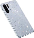 Huawei P30 Pro Coque Silicone Glitter De Luxe,Coque Etui Housse Paillette Brillantes Bling Diamants Transparente Crystal Clear Ultra Mince Anti-Choc Souple Flex Soft Skin Case,Clear 2#