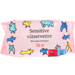 3 x Våtservetter Baby Sensitive Vendia Serie | 3 x 56 pcs